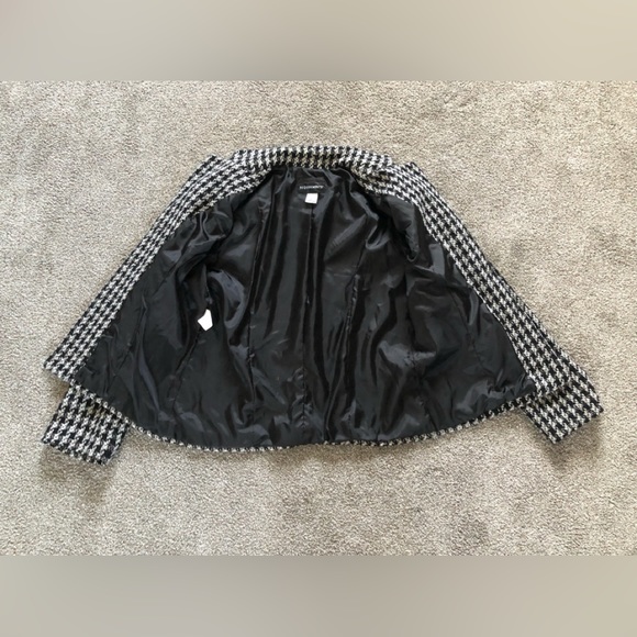 Requirements tweed Houndstooth blazer size 12 polyester wool blend workwear - Picture 8 of 11